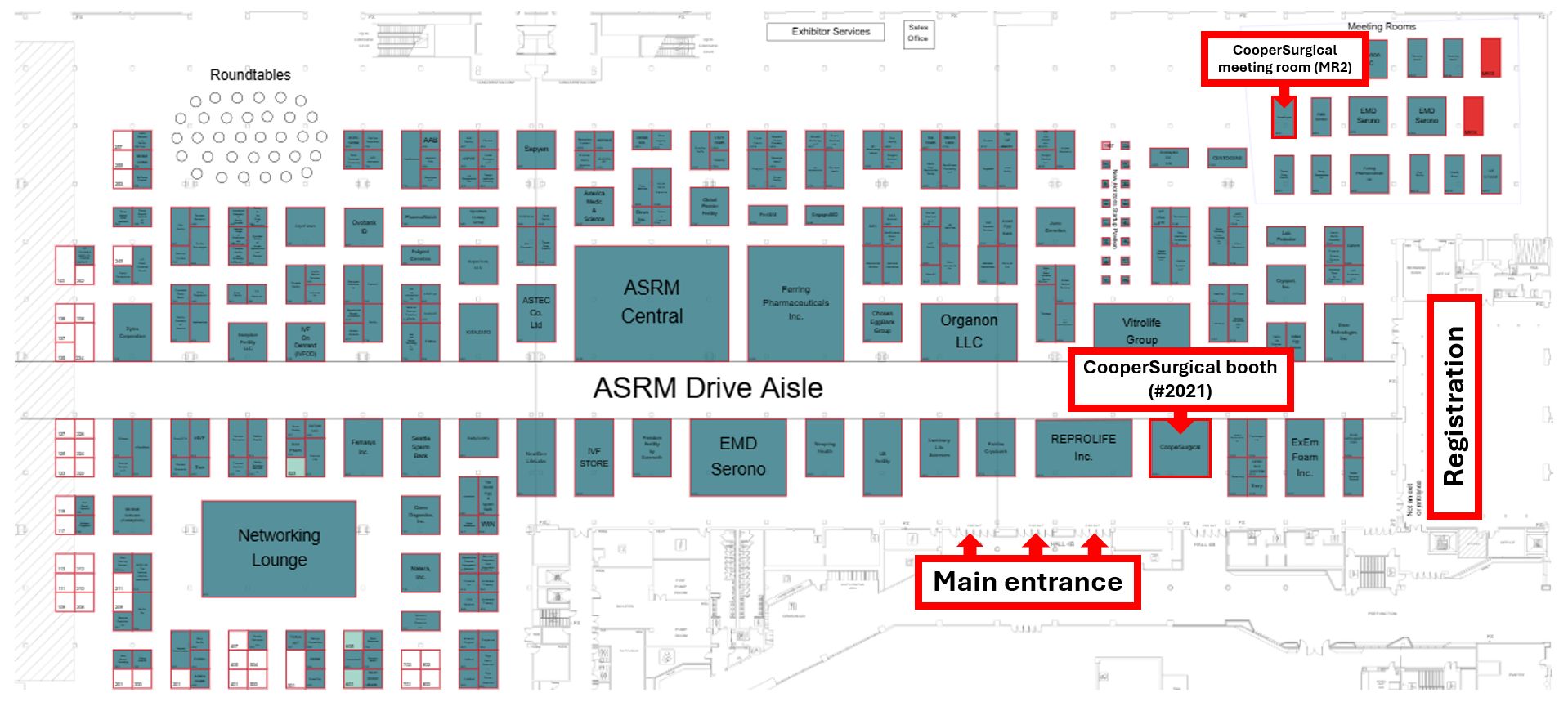 Floor plan map – marked