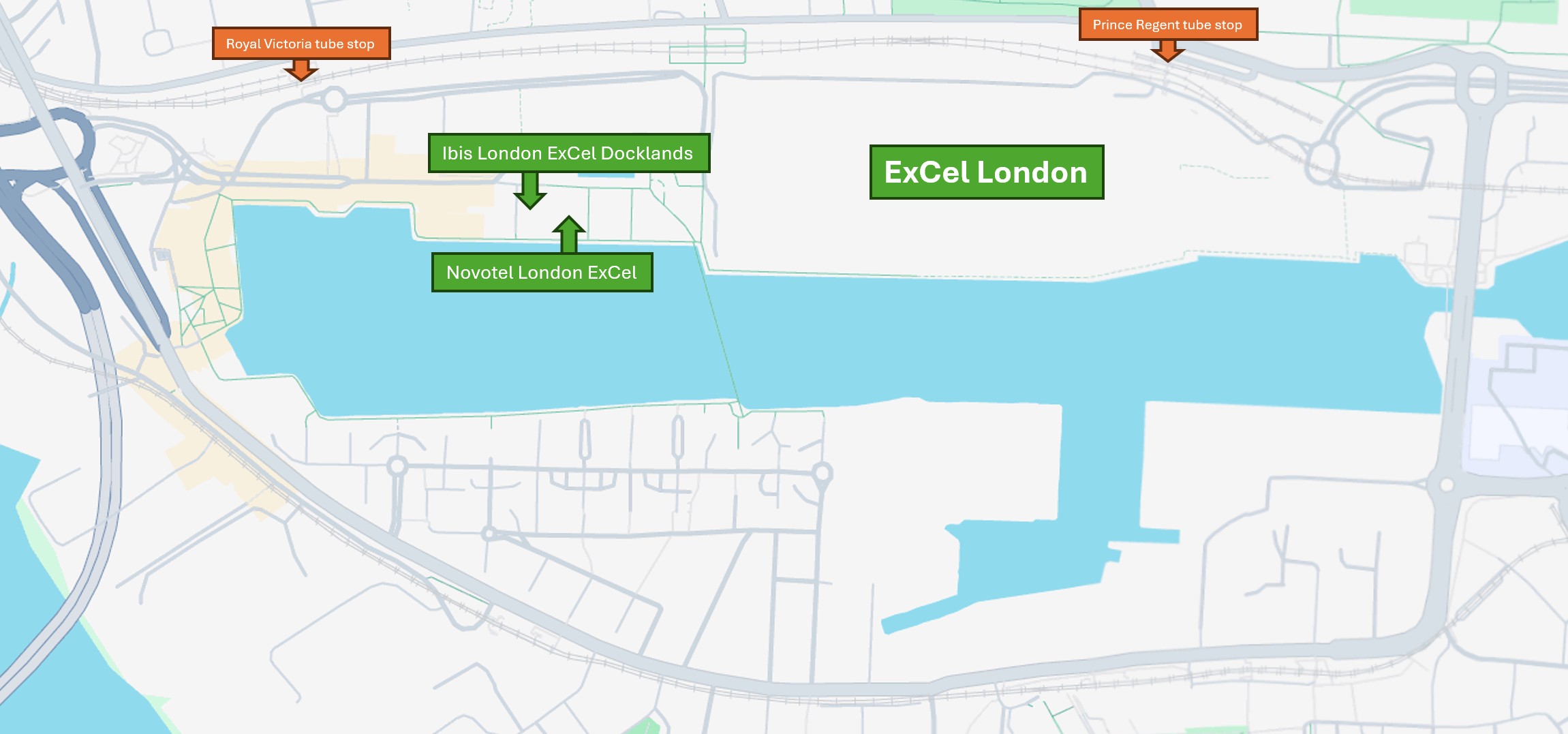Hotels map